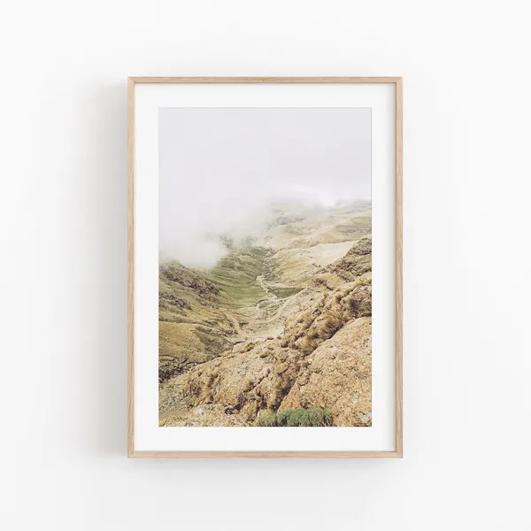 South Africa Nature View Art Print, Boho Decor