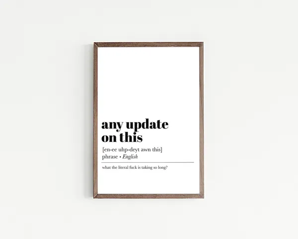 Funny Office Decor For Men, Office Sign Art Print