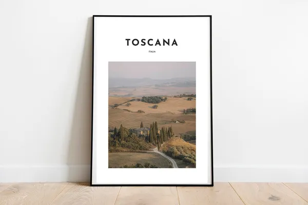 Tuscany Italy Poster, Florence Art Print