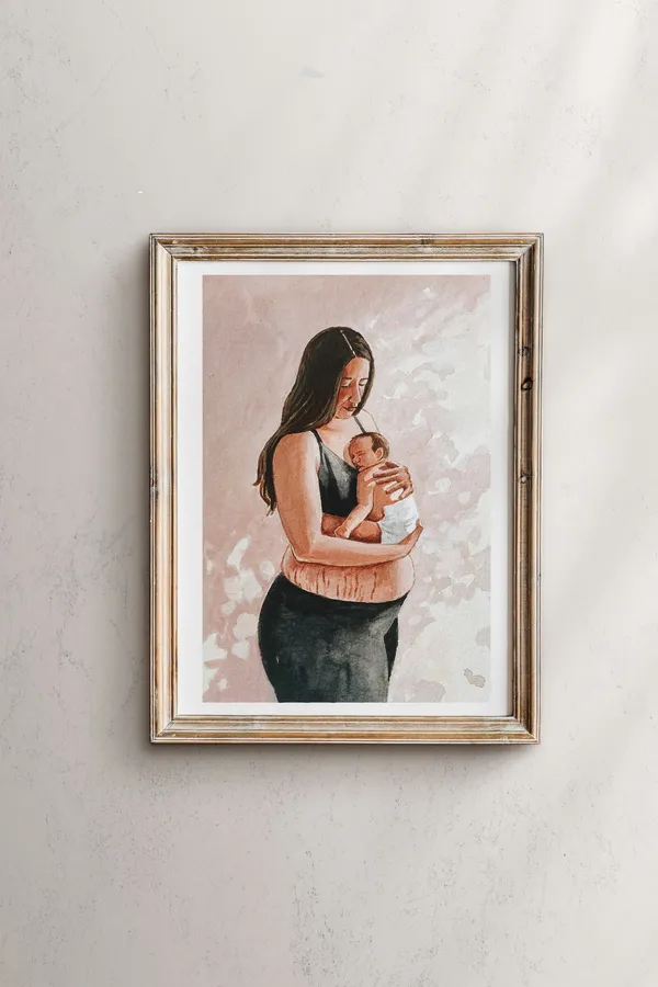Marked By Love, Motherhood Nursery Art Print