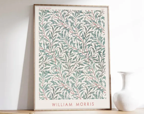William Morris Flower Motifs Exhibition Poster Print