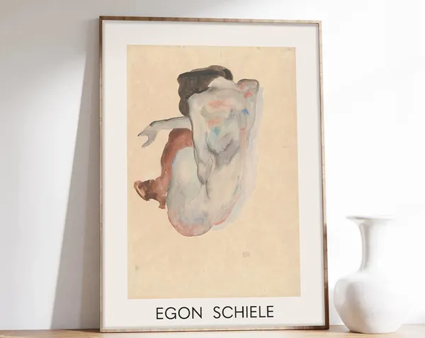 Egon Schiele Exhibition Poster, Museum Art Print