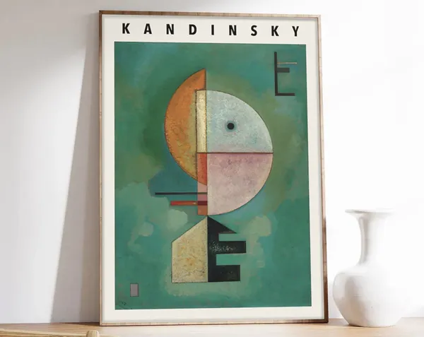 Kandinsky Upward Abstract Art Poster, Exhibition Print