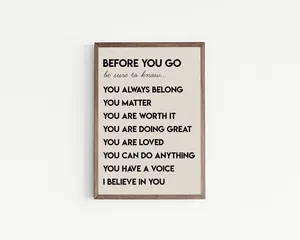 Affirmation Wall Art for Kids, Classroom Decor