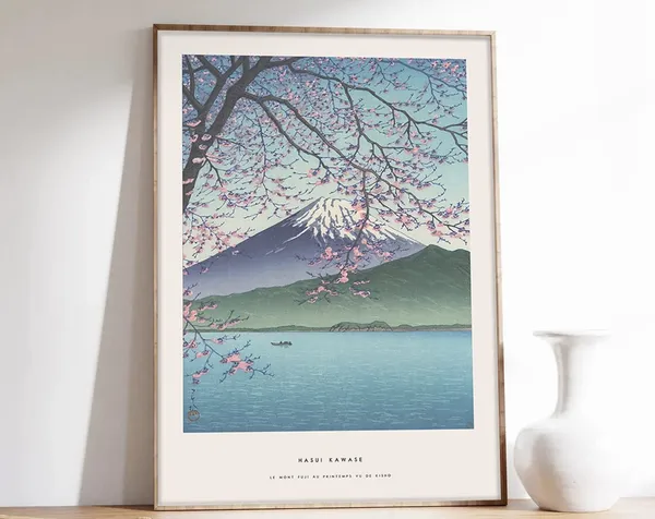 Mount Fuji Japan Travel Poster, Hasui Kawase