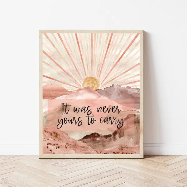 Therapy Office Wall Art Print, Healing Decor