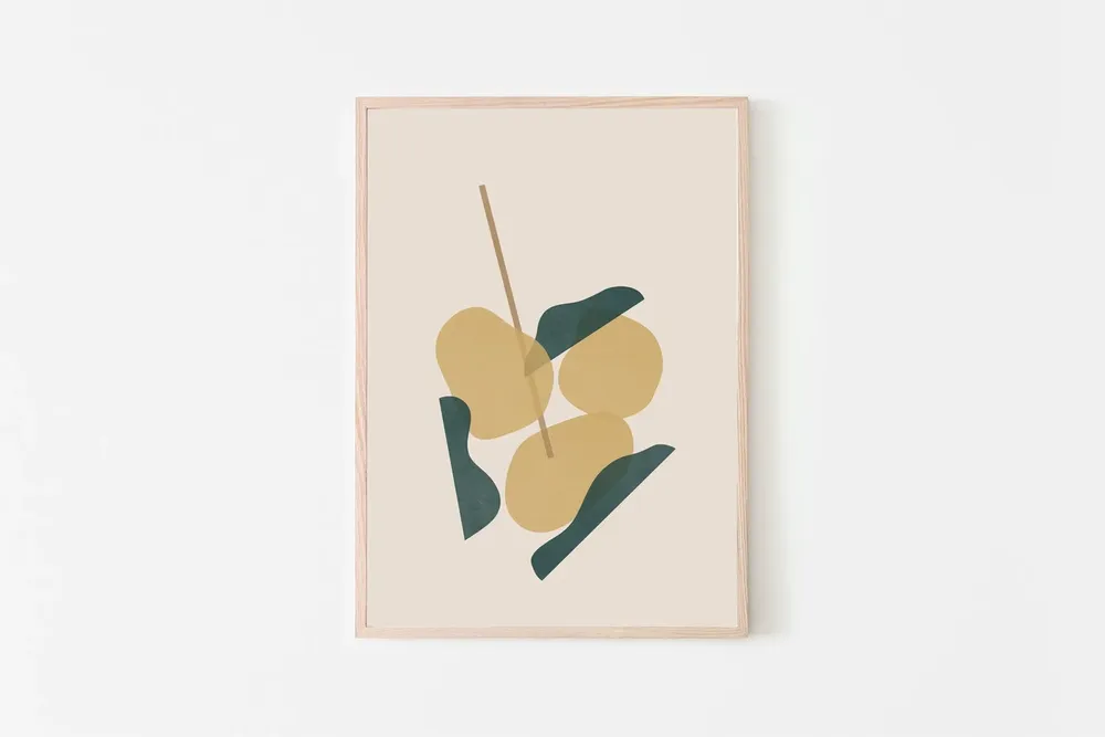Popcorn Chicken Modern Fine Art Print