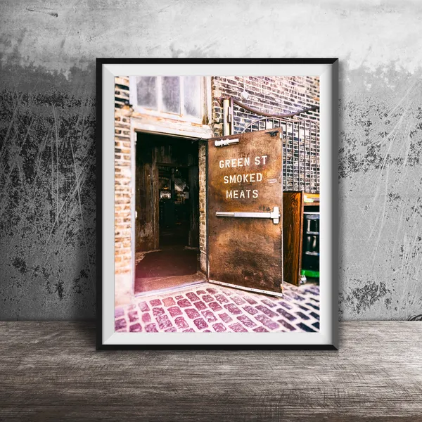 Green Street Smoked Meats, Chicago Travel Poster
