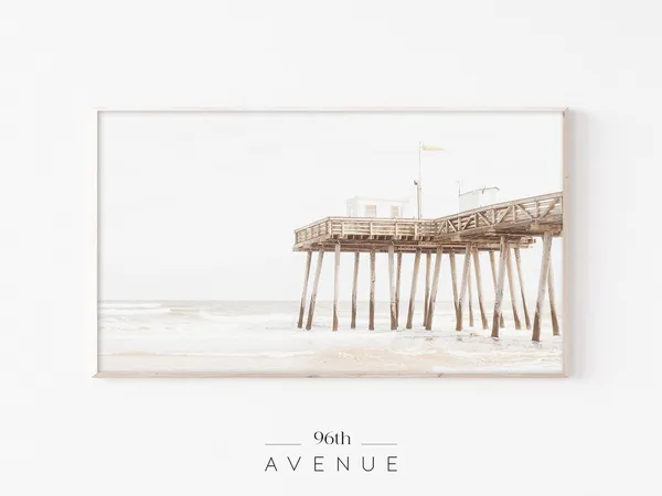 Huntington Beach Pier Travel Poster
