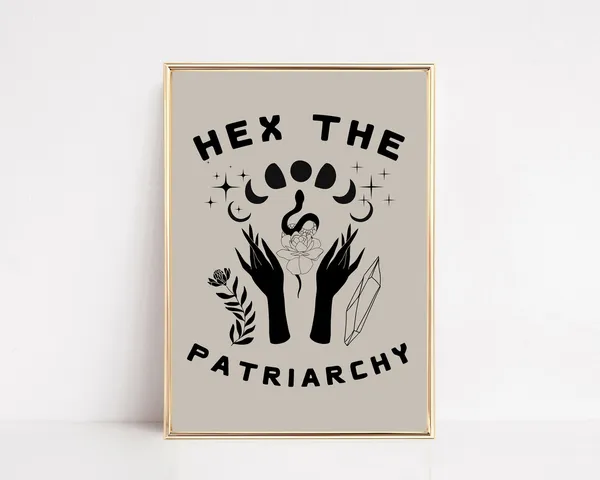 Witchy Halloween Hex The Patriarchy Art Print