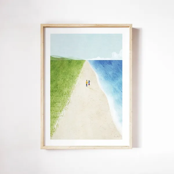 Wild Beach by Henry Rivers, Coastal Art Print