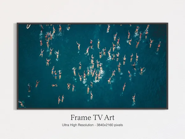Bondi Beach Swimmers Art Print for TV