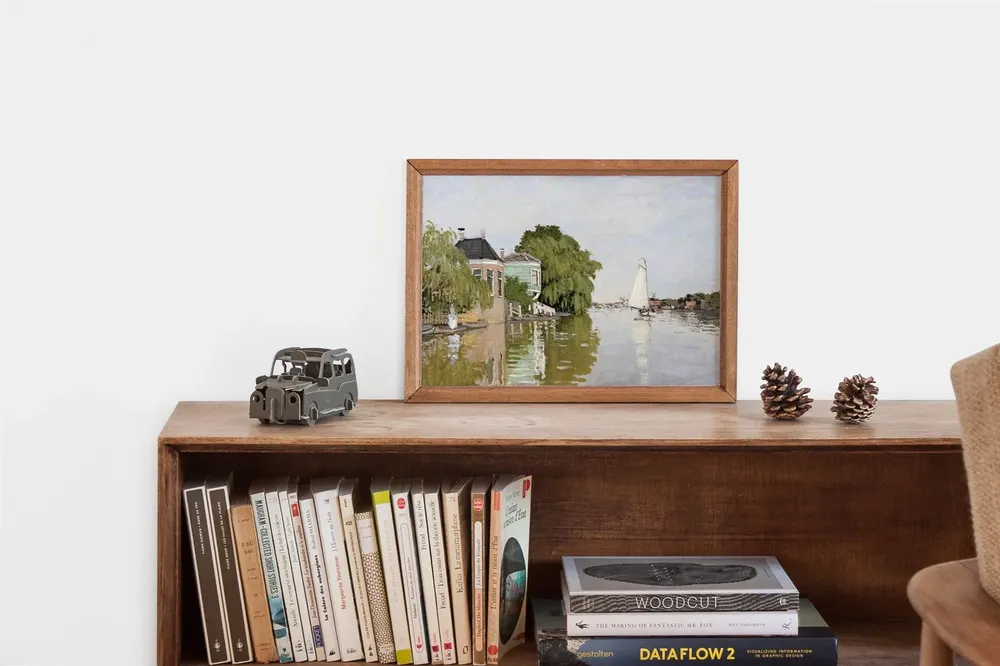 Vintage French Country Village Landscape Art Print - Image 2