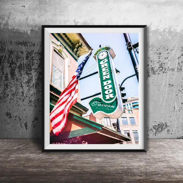 Green Door Tavern Chicago Photography Art Print