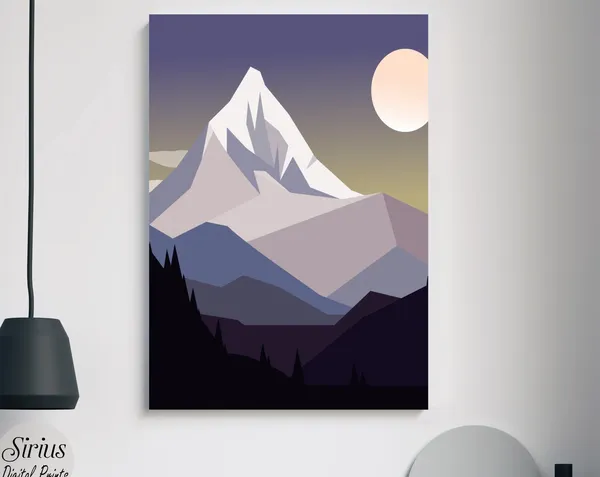 Mountain Art Print Poster Decor