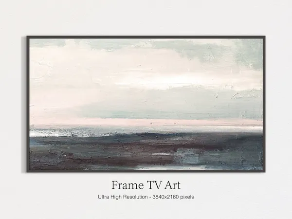 Sea Clouds Painting, Country Farmhouse Decor Art Print