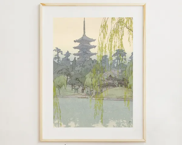 Vintage Japanese Art Print, Japanese Woodblock Style