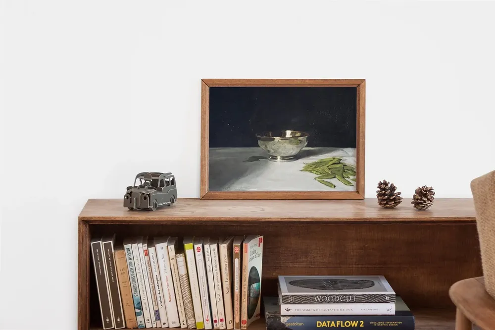 Vintage Still Life with Antique Bowl, Art Print - Image 2