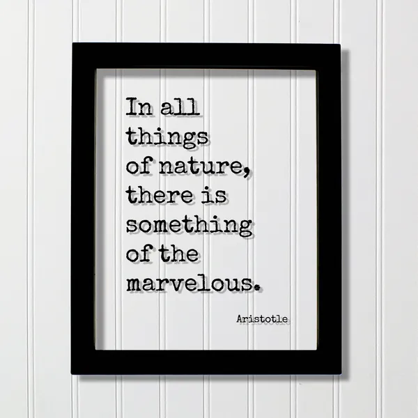 Aristotle Quote Art Print, Nature and Wilderness