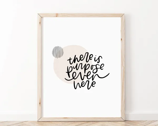 Mental Health Poster, Positive Affirmation Art Print