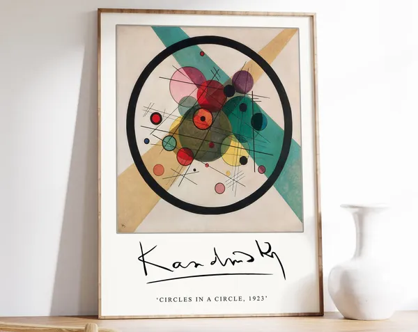 Kandinsky Circles in a Circle Bauhaus Art Print