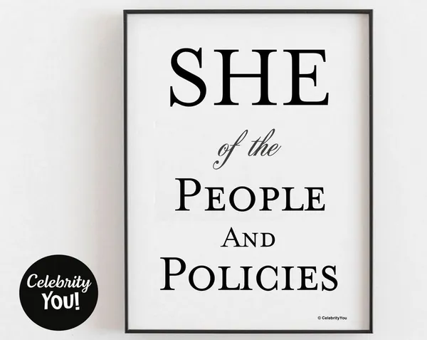 She Of People Policies, HR Office Humor Art Print