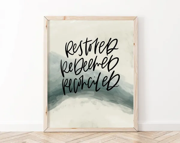 Identity in Christ Bible Verse Scripture Art Print