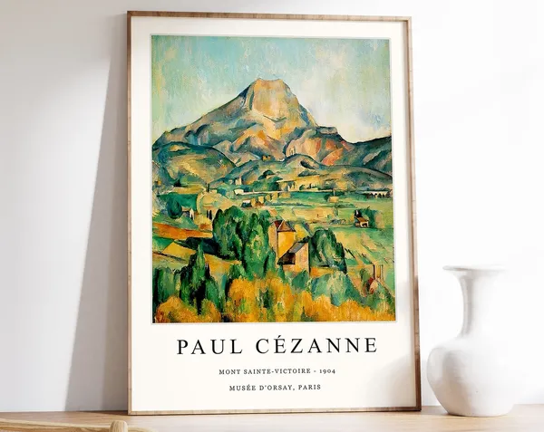Paul Cezzane Mont Sainte Victoire Exhibition Art Print