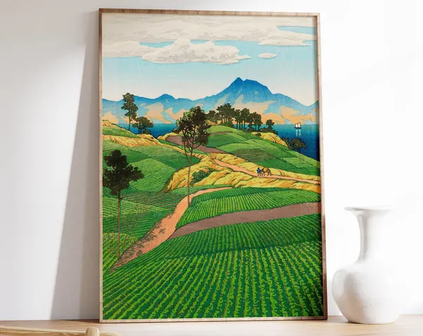Hasui Kawase Onsengadake at Amakusa Travel Poster