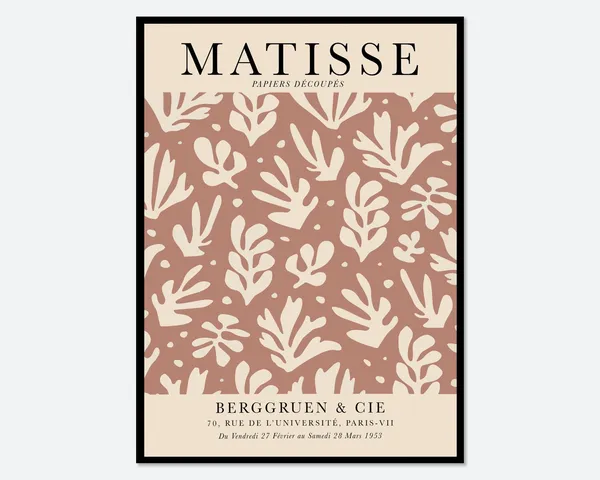 Matisse Cut-Outs Vintage Botanical Art Print