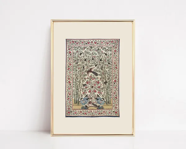 Textile Wall Art, Light Academia Vintage Print