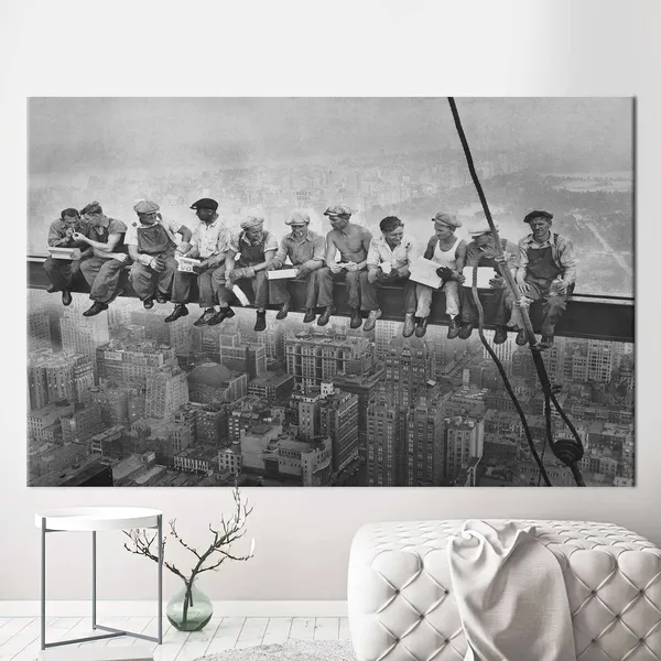 Lunch Atop a Skyscraper New York Travel Poster