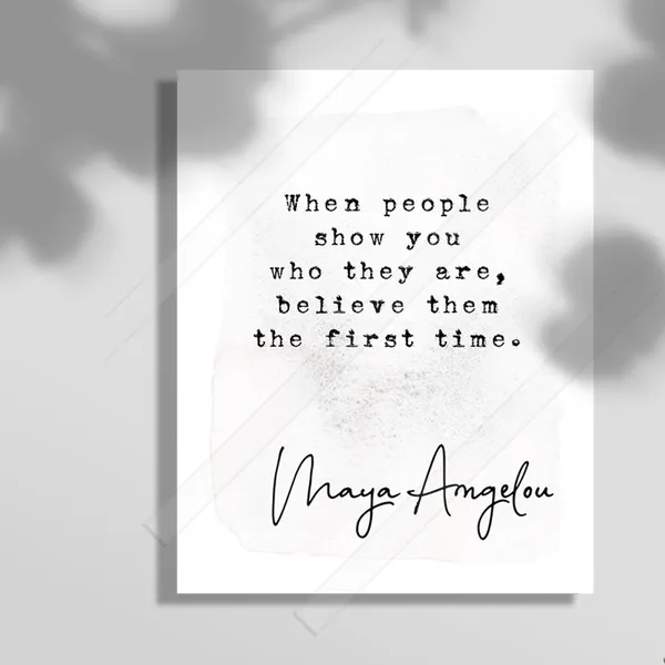 Maya Angelou Quote Art Print, Graduation Office Decor