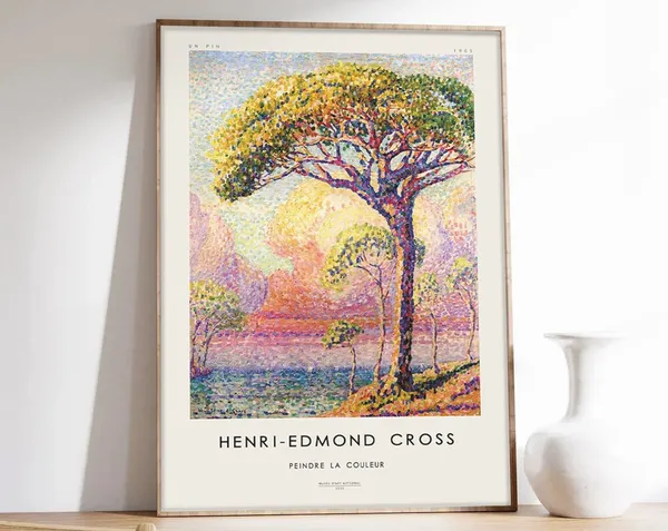 Henri Edmond Cross Pointillism Christmas Poster Print