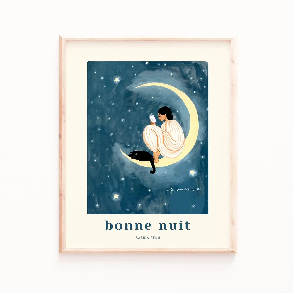 Moon Bedroom Wall Art Print