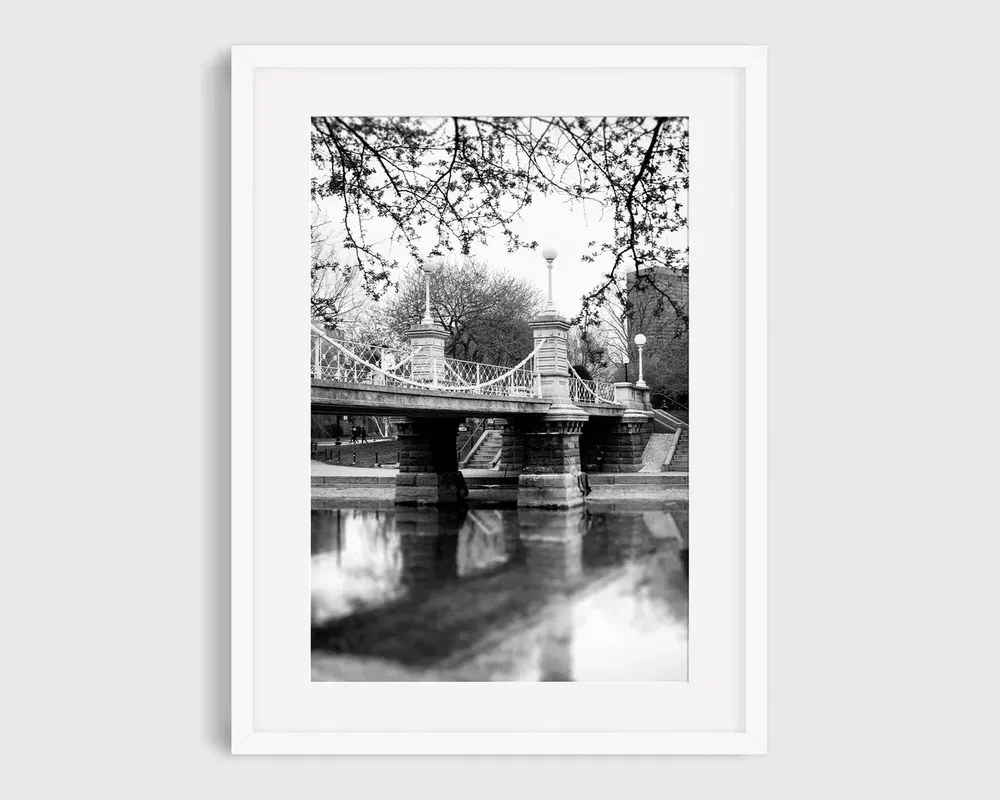 Boston Public Garden, Beacon Hill Travel Poster