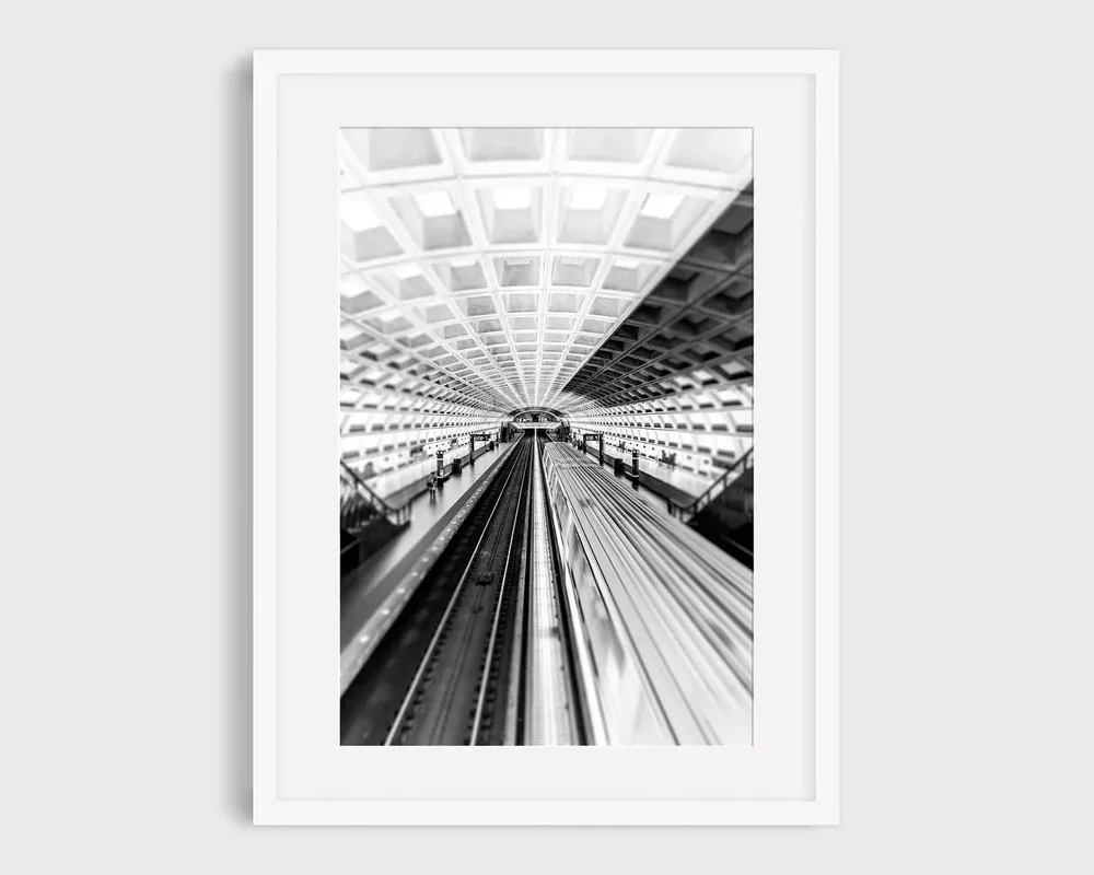 Washington DC Black And White Photography, Travel Poster