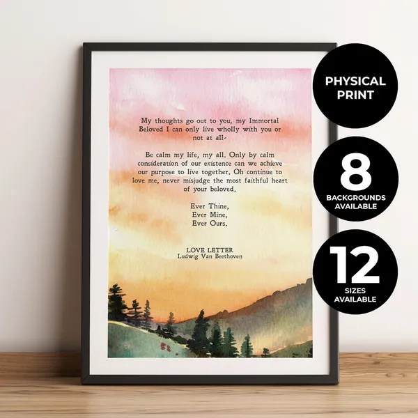 Ever Thine Ever Mine Ever Ours, Minimalist Love Art Print