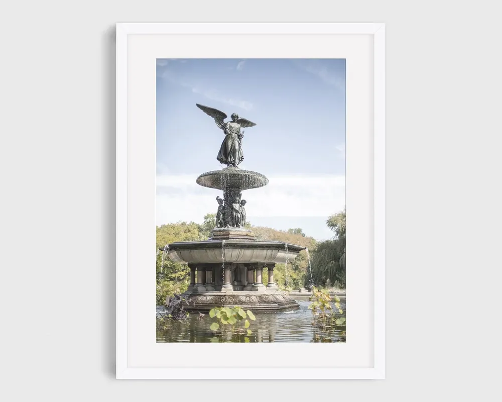 Central Park Bethesda Fountain, New York City Art Print