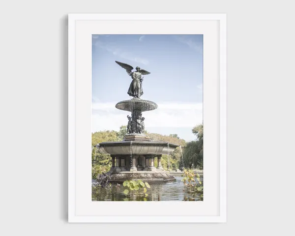 Central Park Bethesda Fountain, New York City Art Print