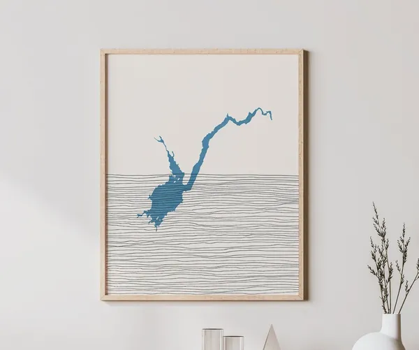 Great Sacandaga Lake Boho Art Print, New York
