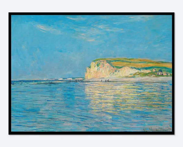 Monet Low Tide At Pourville Near Dieppe, Vintage Art Print