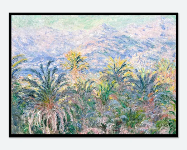 Monet Palm Trees at Bordighera 1884 Art Print