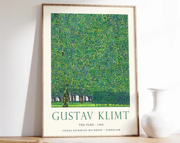 Gustav Klimt The Park Art Nouveau Poster Print