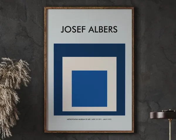 Josef Albers Interaction Of Color Minimalist Poster