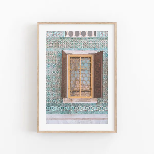 Window Print, Modern Minimalist Travel Poster