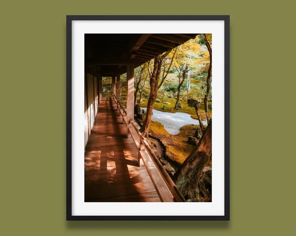 Japanese Garden Art Print, Old House In Japan