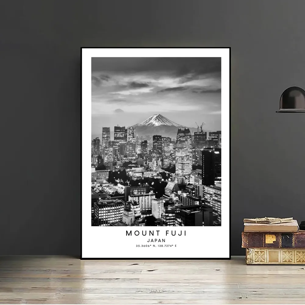 Mount Fuji Minimalist Travel Poster, Japan Art Print - Image 2