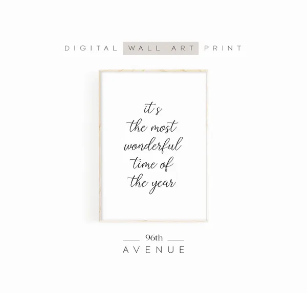 It's The Most Wonderful Time Of The Year Art Print
