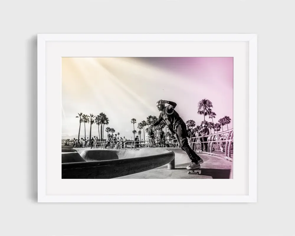 Venice Beach Skateboard Photo, Los Angeles Art Print